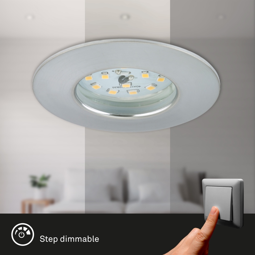 Briloner 7295-019 - Встроенный светодиодный потолочный светильник для ванной комнаты с регулированием яркости ATTACH LED/6,5W/230V IP44
