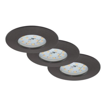 Briloner 7295-031 - НАБОР 3x Светодиодный встроенный светильник для ванной с регулированием яркости ATTACH LED/6,5W/230V IP44