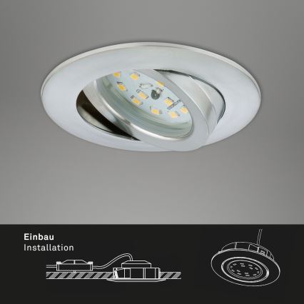 Briloner 7296-019 - Світильник для ванної кімнати з LED підвісним діммером LED/6,5W/230V IP23