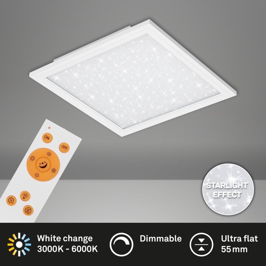 Briloner 7301-016 - Светодиодный потолочный светильник с регулированием яркости STARRY SKY LED/18W/230V 3000-6000K + дистанционное управление