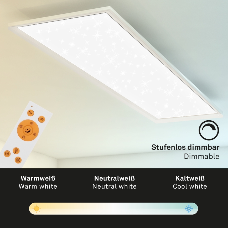 Briloner 7304-016 - Светодиодный потолочный светильник с регулированием яркости STARRY SKY LED/36W/230V 3000-6000K + дистанционное управление