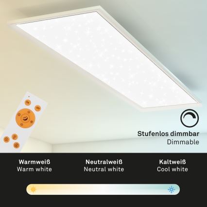 Briloner 7304-016 - Светодиодный потолочный светильник с регулированием яркости STARRY SKY LED/36W/230V 3000-6000K + дистанционное управление