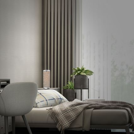 Briloner 7334-011 - Світлодіодна настільна лампа STARRY SKY 1xGU10/5W/230V коричневий
