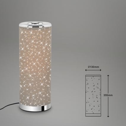 Briloner 7334-011 - Світлодіодна настільна лампа STARRY SKY 1xGU10/5W/230V коричневий