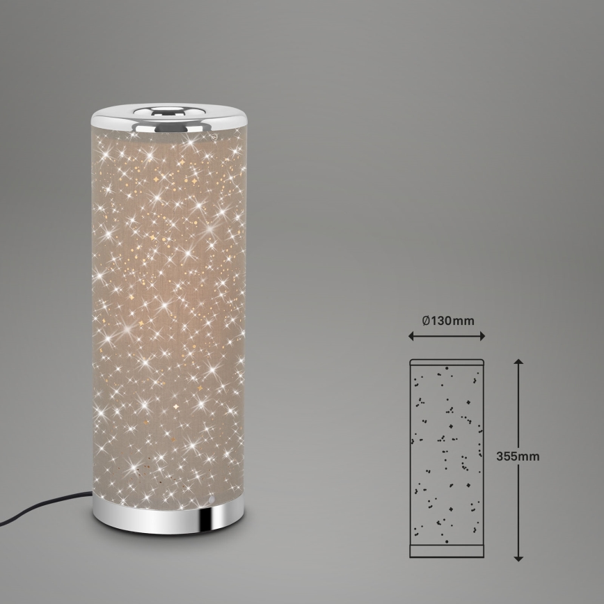 Briloner 7334-011 - Світлодіодна настільна лампа STARRY SKY 1xGU10/5W/230V коричневий