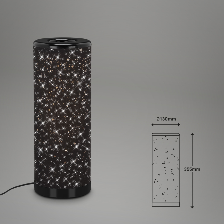 Briloner 7334-015 - Светодиодная настольная лампа STARRY SKY 1xGU10/5W/230V черный