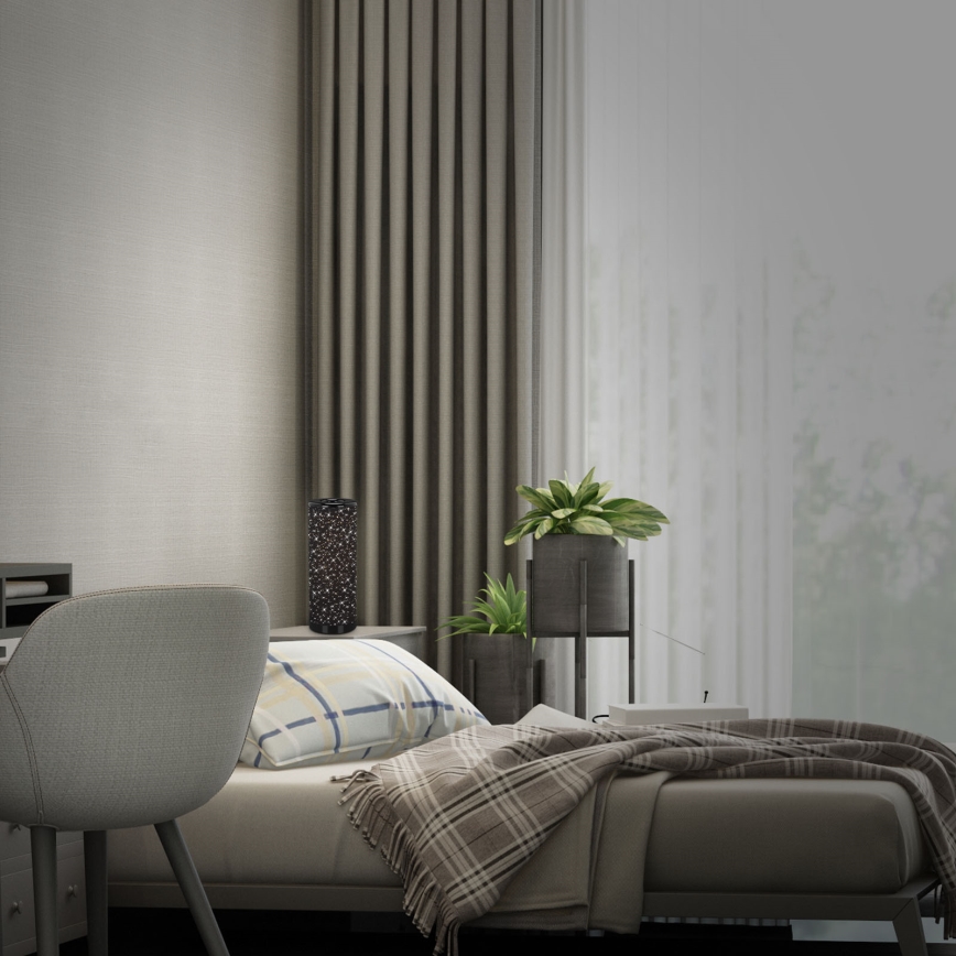 Briloner 7334-015 - Светодиодная настольная лампа STARRY SKY 1xGU10/5W/230V черный