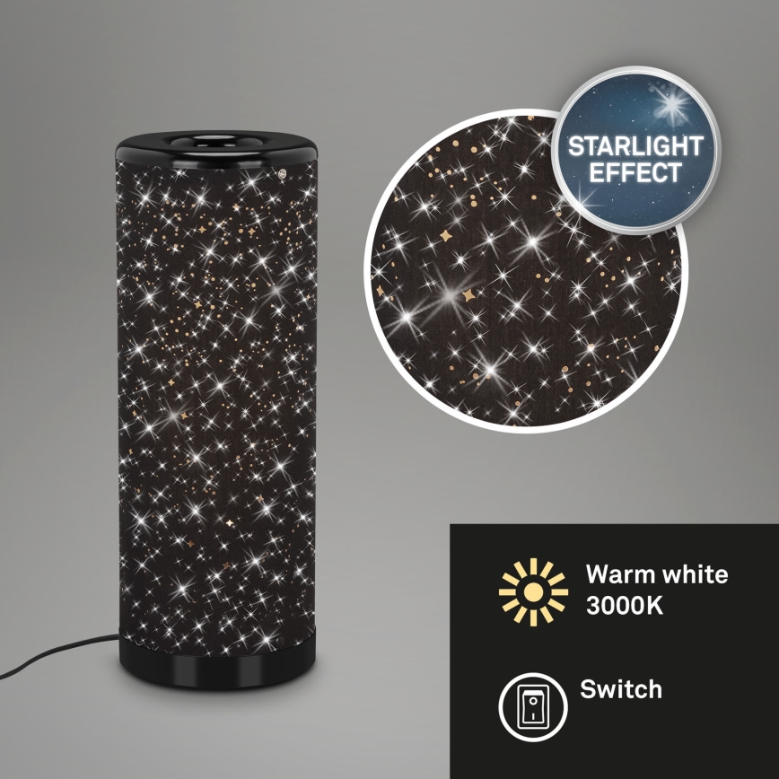 Briloner 7334-015 - Світлодіодна настільна лампа STARRY SKY 1xGU10/5W/230V чорний