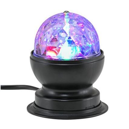 Briloner 7357-015 - Светодиодный настольный диско-шар DISCO LIGHT 1xE27/3W/230V
