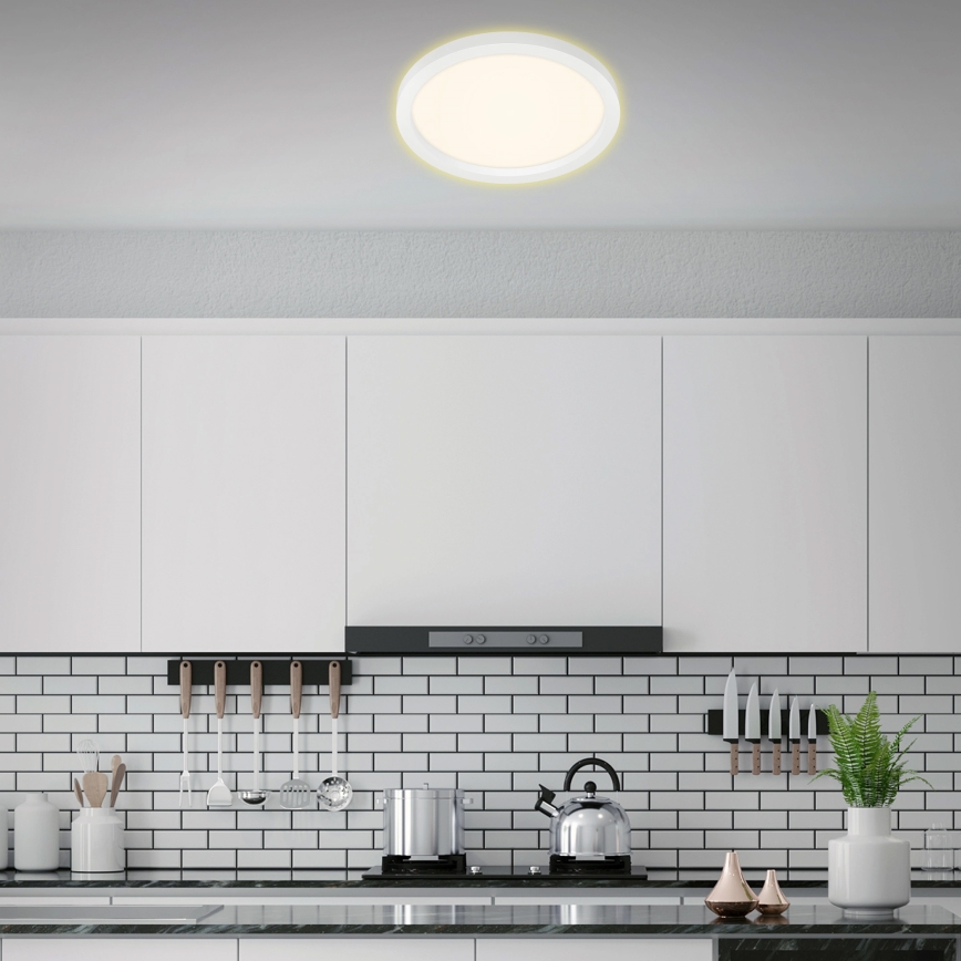 Briloner 7361-016 - Світлодіодний стельовий світильник CADRE LED/18W/230V діаметр 29,7 cm білий