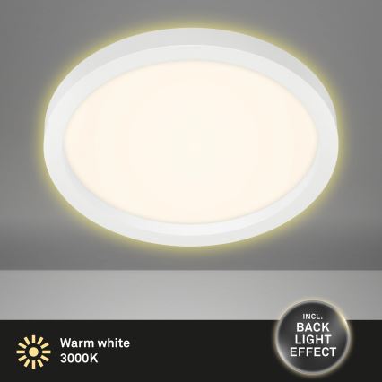 Briloner 7361-016 - Світлодіодний стельовий світильник CADRE LED/18W/230V діаметр 29,7 cm білий
