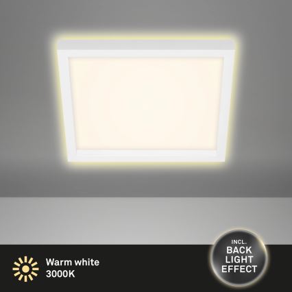 Briloner 7362-016 - Светодиодный потолочный светильник CADRE LED/18W/230V 29,6x29,6 см белый