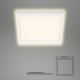 Briloner 7362-016 - Светодиодный потолочный светильник CADRE LED/18W/230V 29,6x29,6 см белый