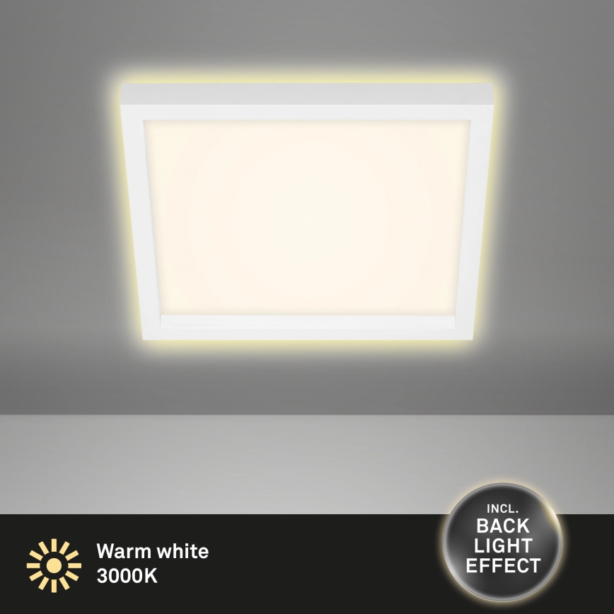 Briloner 7362-016 - Світлодіодний стельовий світильник CADRE LED/18W/230V 29,6x29,6 cm білий