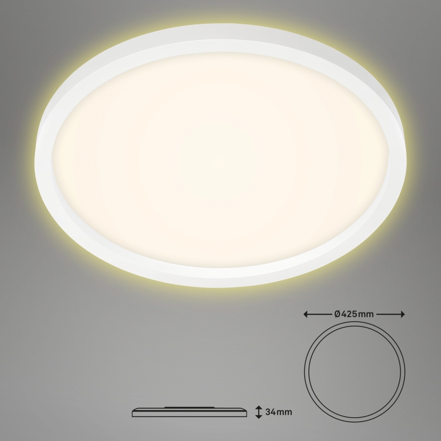 Briloner 7363-016 - Світлодіодний стельовий світильник CADRE LED/22W/230V діаметр 42,5 cm білий