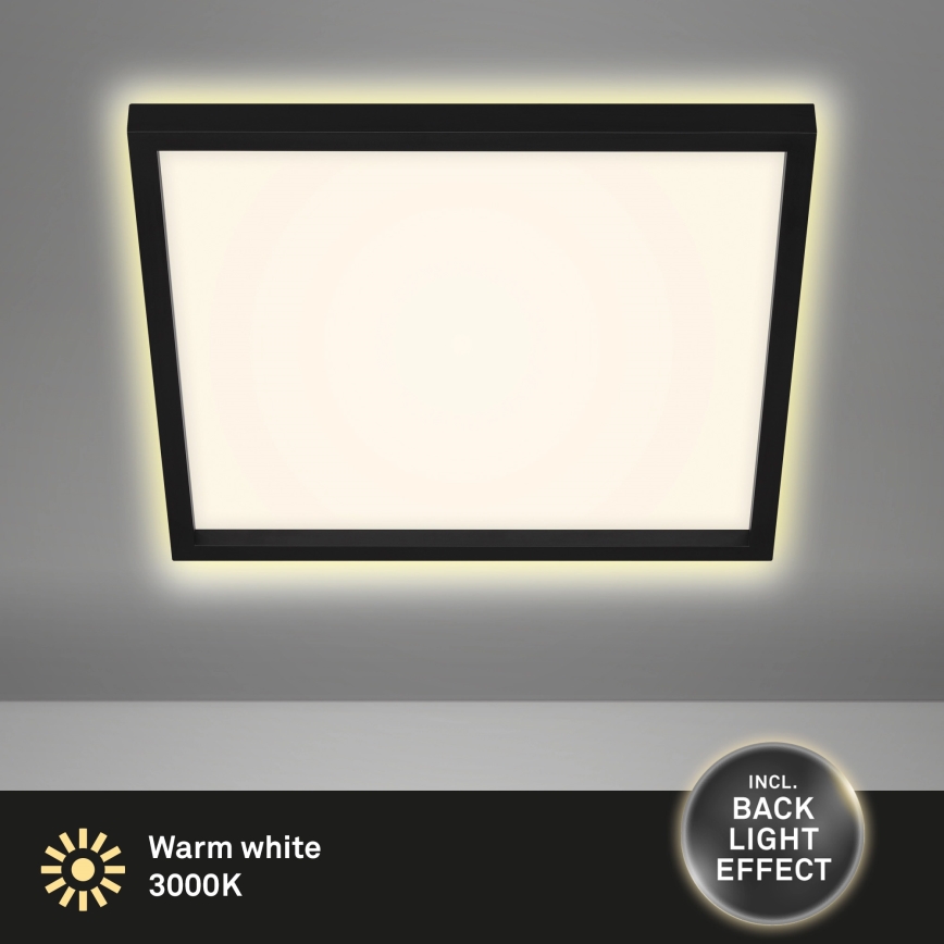 Briloner 7364-015 - Світлодіодний стельовий світильник CADRE LED/22W/230V 42,2x42,2 cm чорний