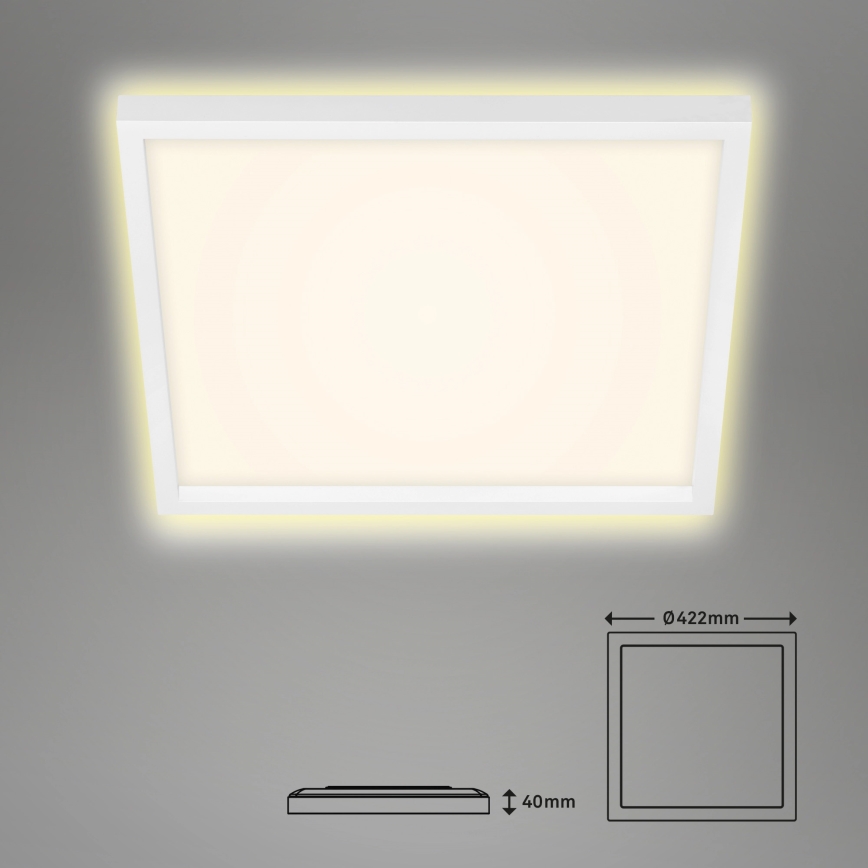 Briloner 7364-016 - Світлодіодний стельовий світильник CADRE LED/22W/230V 42,2x42,2 cm білий