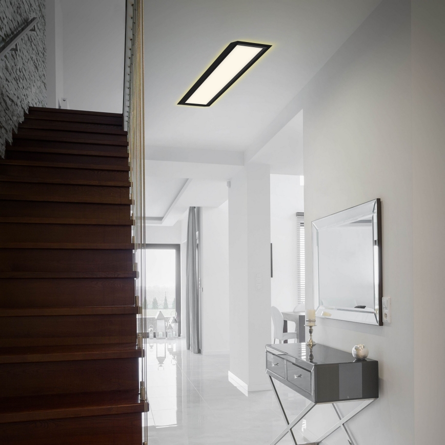 Briloner 7365-015 - Світлодіодний стельовий світильник CADRE LED/22W/230V 58,2x20,2 cm чорний