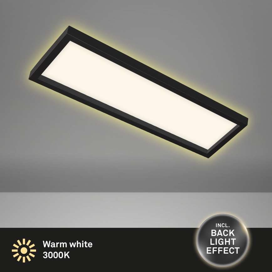 Briloner 7365-015 - Світлодіодний стельовий світильник CADRE LED/22W/230V 58,2x20,2 cm чорний