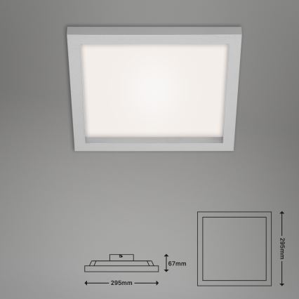 Briloner 7370-014 - Светодиодный потолочный светильник с регулированием яркости LED/18W/230V 3000-6500K + дистанционное управление