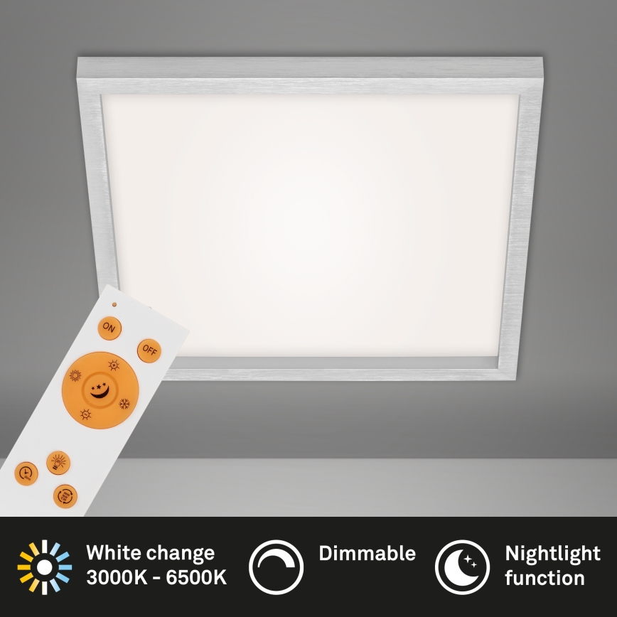 Briloner 7371-014 - Светодиодный потолочный светильник с регулированием яркости LED/24W/230V 3000-6500K + дистанционное управление