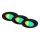 Briloner 7373-035 - НАБІР 3x LED RGB Стельовий вбудований світильник з регулюванням яскравості LED/4,9W/230V Wi-Fi Tuya + пульт дистанційного керування