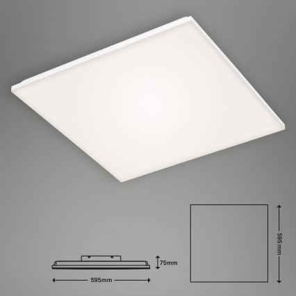 Briloner 7376-216 - LED Безрамкова накладна панель LED/38W/230V 59,5x59,5 cm 4000K
