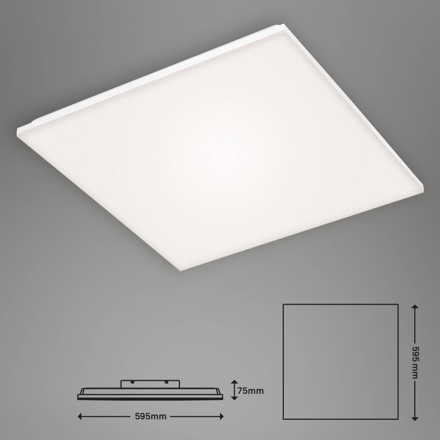 Briloner 7376-216 - LED Безрамкова накладна панель LED/38W/230V 59,5x59,5 cm 4000K