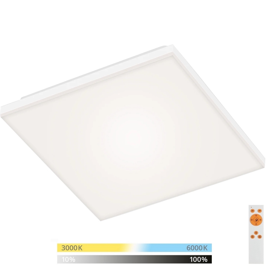 Briloner 7378-016 - LED панель з регулюванням яскравості LED/12W/230V 3000/4000/6500K + пульт дистанційного керування