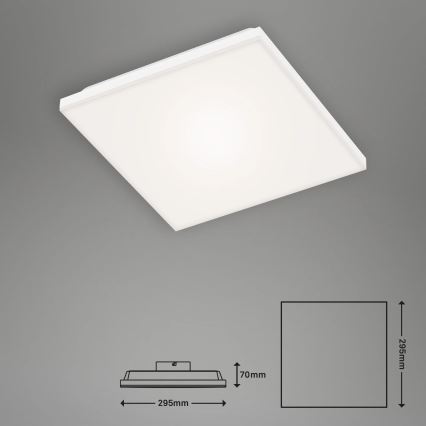 Briloner 7378-016 - LED панель з регулюванням яскравості LED/12W/230V 3000/4000/6500K + пульт дистанційного керування