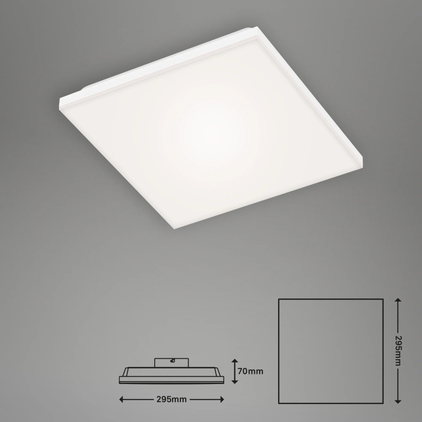 Briloner 7378-016 - LED панель з регулюванням яскравості LED/12W/230V 3000/4000/6500K + пульт дистанційного керування