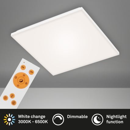 Briloner 7378-116 - Светодиодный потолочный светильник с регулированием яркости FRAMELESS LED/24W/230V 3000-6500K + дистанционное управление