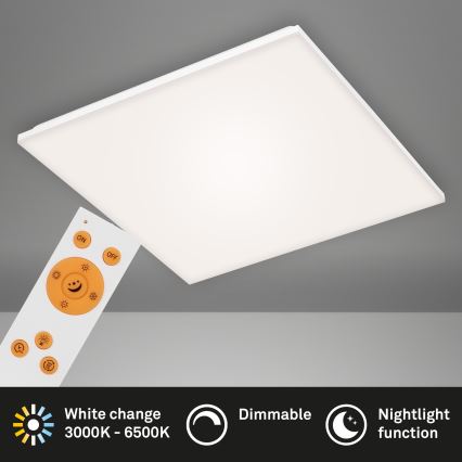Briloner 7378216 - LED панель з регулюванням яскравості LED/38W/230V 3000-6500K + пульт дистанційного керування