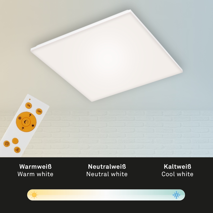 Briloner 7378216 - LED панель з регулюванням яскравості LED/38W/230V 3000-6500K + пульт дистанційного керування