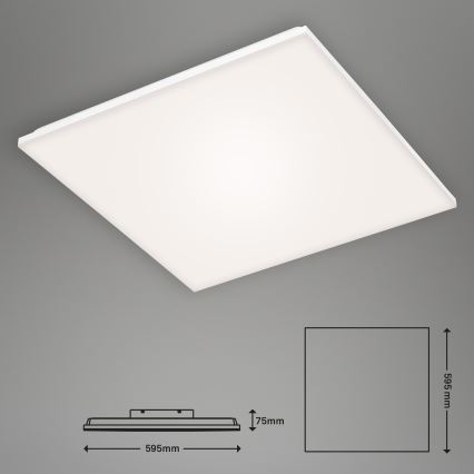 Briloner 7378216 - Светодиодная панель с регулированием яркости LED/38W/230V 3000-6500K + дистанционное управление