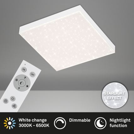 Briloner 7381-016 - Светодиодный потолочный светильник с регулированием яркости STARRY SKY LED/15W/230V 3000-6500K + дистанционное управление