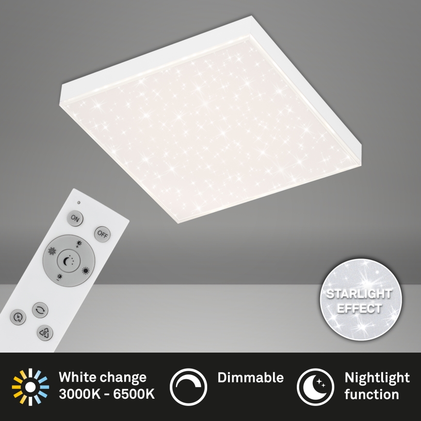 Briloner 7381-016 - Светодиодный потолочный светильник с регулированием яркости STARRY SKY LED/15W/230V 3000-6500K + дистанционное управление
