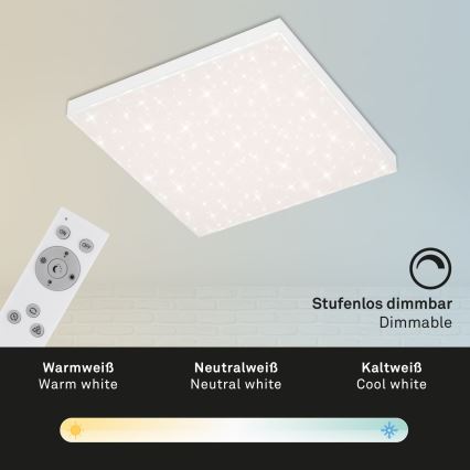 Briloner 7381-116 - Светодиодный потолочный светильник с регулированием яркости STARRY SKY LED/24W/230V 3000-6500K + дистанционное управление