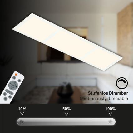 Briloner 7388-016 - Потолочный RGBW-светильник с регулированием яркости LED/24W/230V 3000-6500K + дистанционное управление