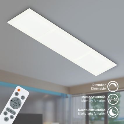 Briloner 7388-016 - Потолочный RGBW-светильник с регулированием яркости LED/24W/230V 3000-6500K + дистанционное управление