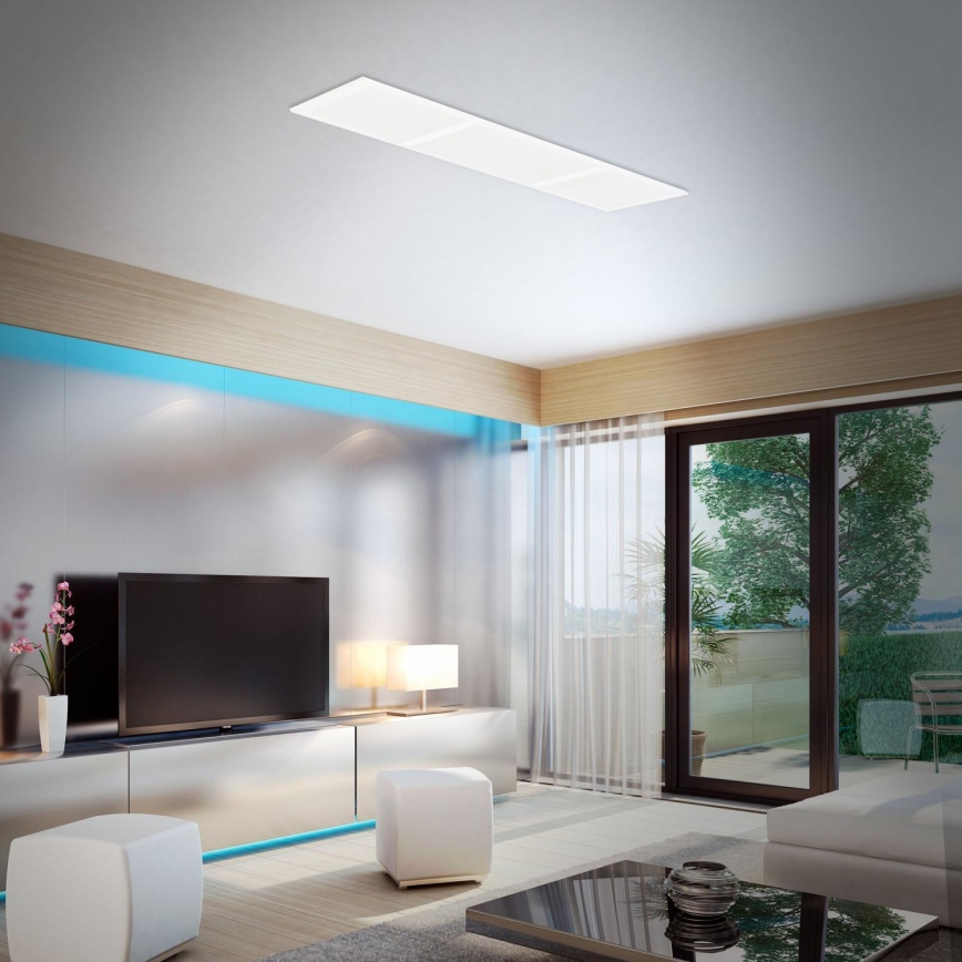 Briloner 7388-016 - Потолочный RGBW-светильник с регулированием яркости LED/24W/230V 3000-6500K + дистанционное управление