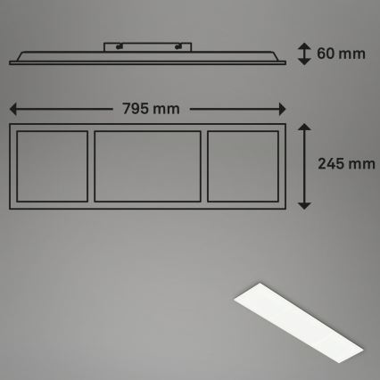 Briloner 7388-016 - Стельовий RGBW-світильник з регулюванням яскравості LED/24W/230V 3000-6500K + пульт дистанційного керування