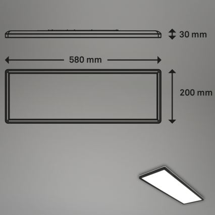 Briloner 7402-415 - Стельовий LED світильник SLIM LED/22W/230V