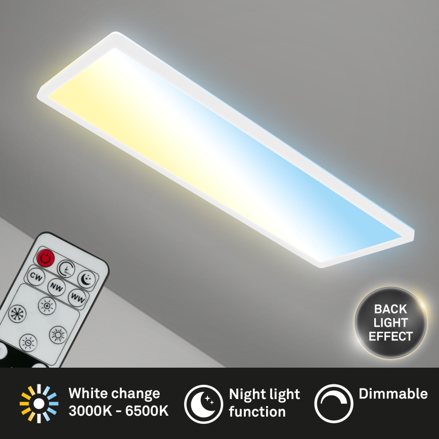 Briloner 7403-016 - Светодиодный потолочный светильник с регулированием яркости SLIM LED/23W/230V 2700-6500K + дистанционное управление