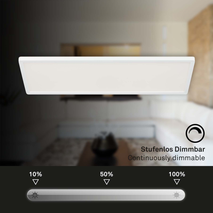 Briloner 7403-016 - Светодиодный потолочный светильник с регулированием яркости SLIM LED/23W/230V 2700-6500K + дистанционное управление