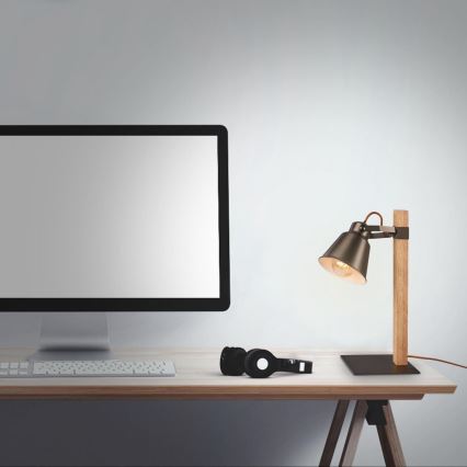 Briloner 7406-014 - Настільна лампа TALE 1xE27/25W/230V коричневий