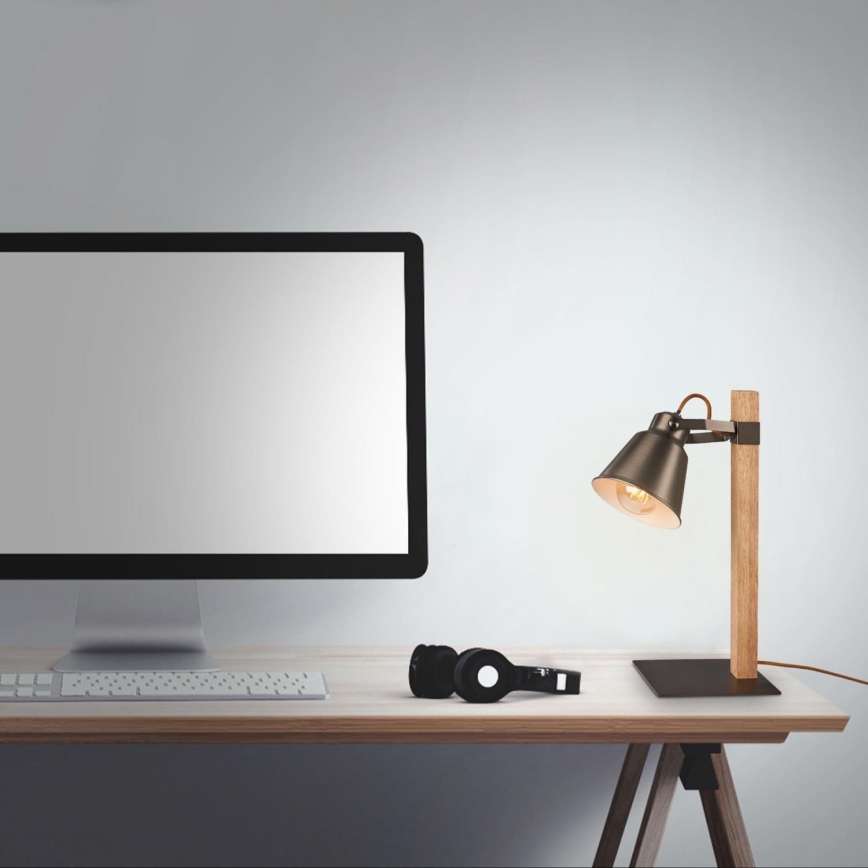 Briloner 7406-014 - Настільна лампа TALE 1xE27/25W/230V коричневий