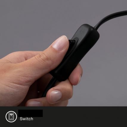 Briloner 7406-015 - Настільна лампа TALE 1xE27/25W/230V чорний