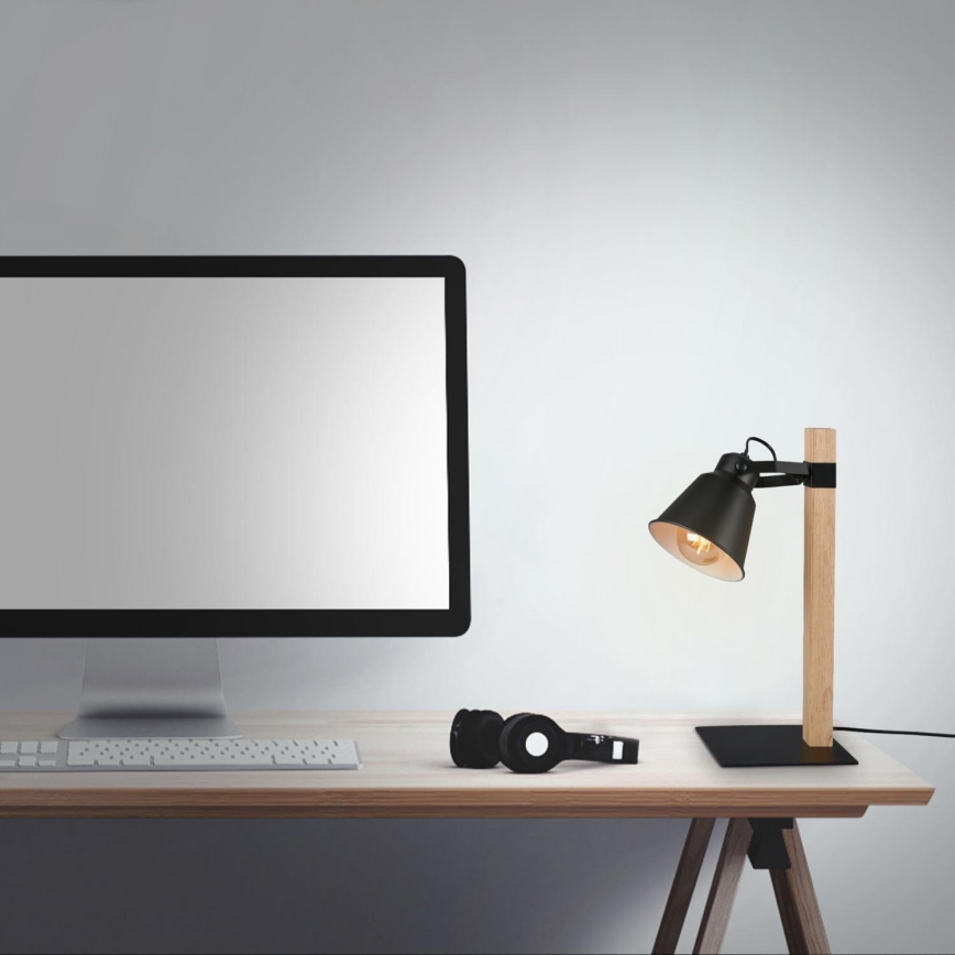 Briloner 7406-015 - Настольная лампа TALE 1xE27/25W/230V черный