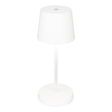 Briloner 7423016 - LED Акумуляторна вулична настільна лампа з регулюванням яскравості LED/2,6W/5V IP44 білий